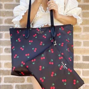 Kate Spad Tote Little Better Nylon + Zip Wristlet